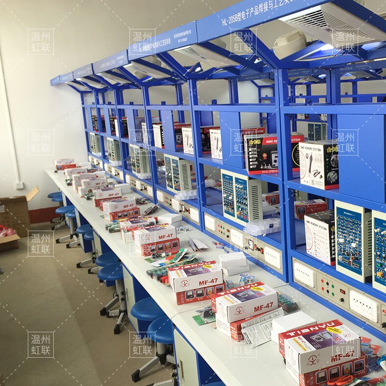 虹聯hl-205b型電子產品焊接與工藝實訓臺雙面四組 批發實驗設備 - 愛